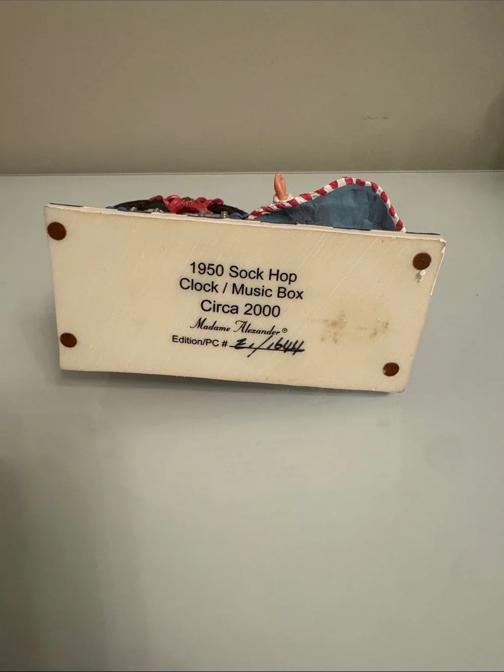 Vintage Madame Alexander “1950s Sock Hop” Clock/Music Box